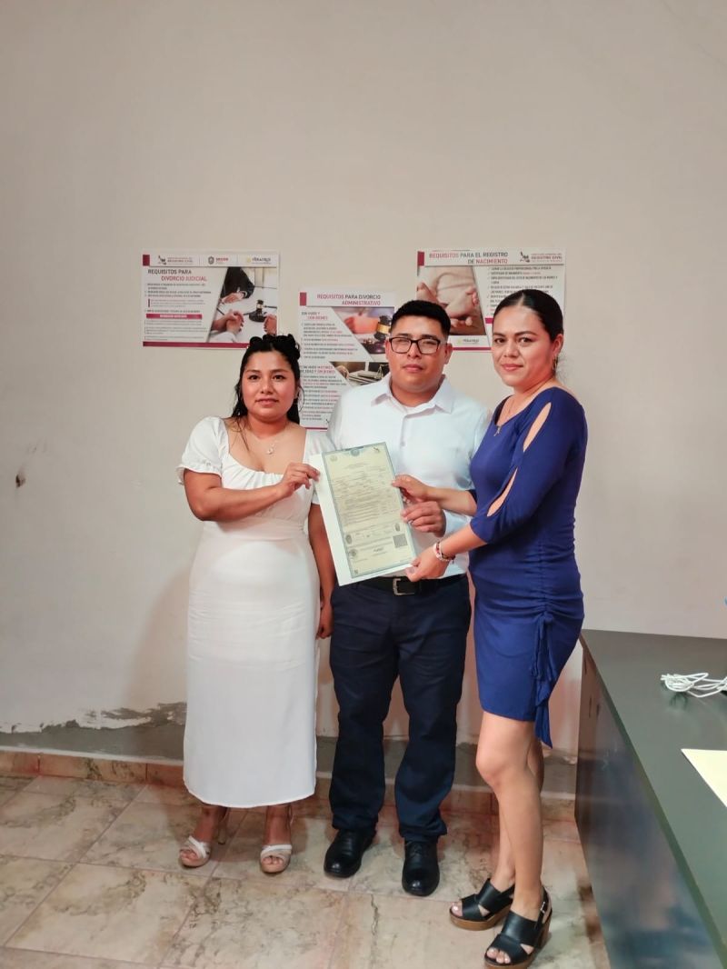 Iniciando el mes de Agosto del año en curso, parejas que viven en el Municipio de Jalcomulco.