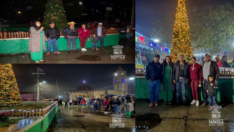 Así se vivió el Encendido del Arbolito de Navidad en nuestro hermoso Tatatila ver.  