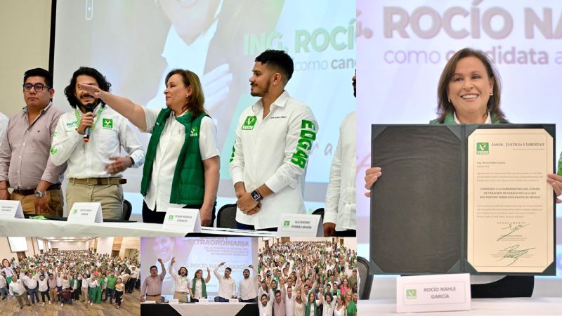 ROCÍO NAHLE CANDIDATA ÚNICA DEL VERDE A LA GUBERNATURA DE VERACRUZ